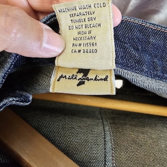 7 for all mankind y2k style jean skirt size 30 - Picture 5 of 6